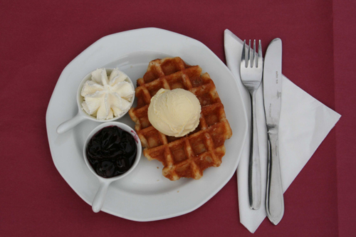 Wafel met IJs